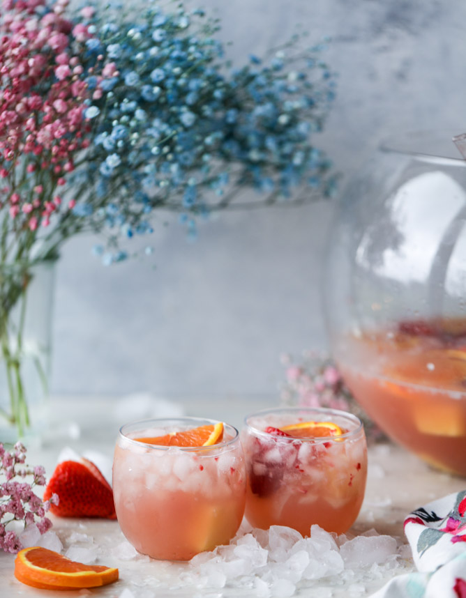 东草莓柑橘复活节潘趣酒